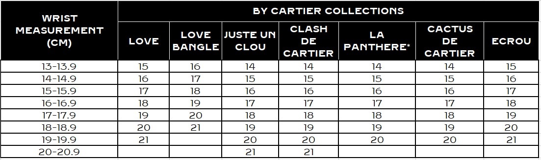 Bracelet Size Conversion Chart | Cultural Elegance