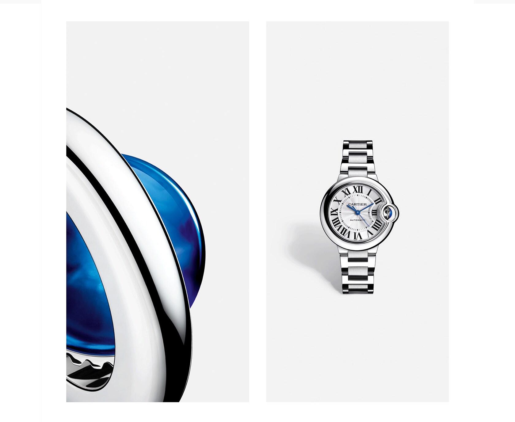Cartier watch outlet sapphire crystal