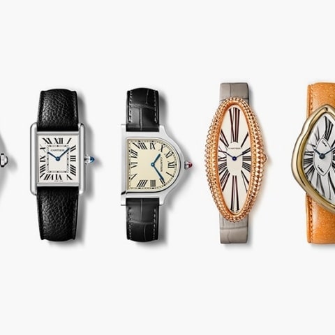 Cartier sapphire watch outlet