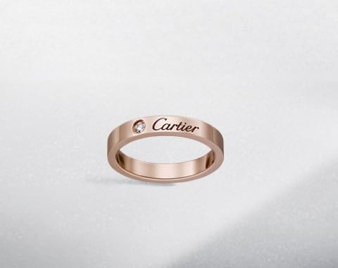 cartier style band ring