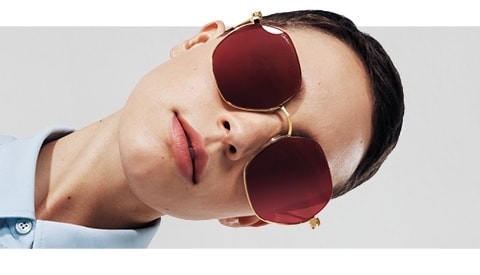 Luxury sunglasses for women, rimless 
