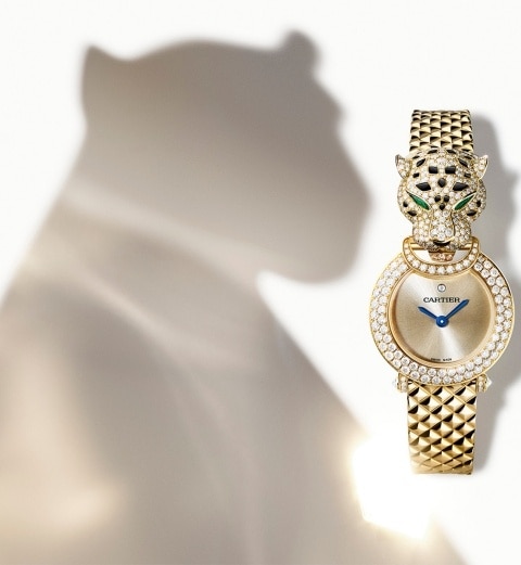 Cartier panther head watch clearance