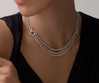 Gold Cartier d'Amour Necklaces | Sapphires & Diamond Gold Cartier d'Amour Necklaces | Sapphires & Diamond