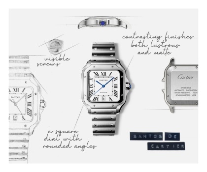 Cartier sales santos original