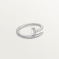 Juste un Clou ring, small model, diamonds White gold, diamonds