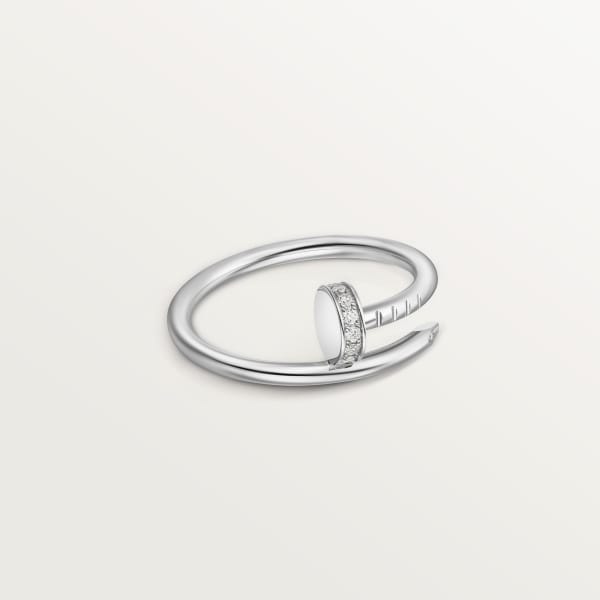 Juste un Clou ring, small model, diamonds White gold, diamonds