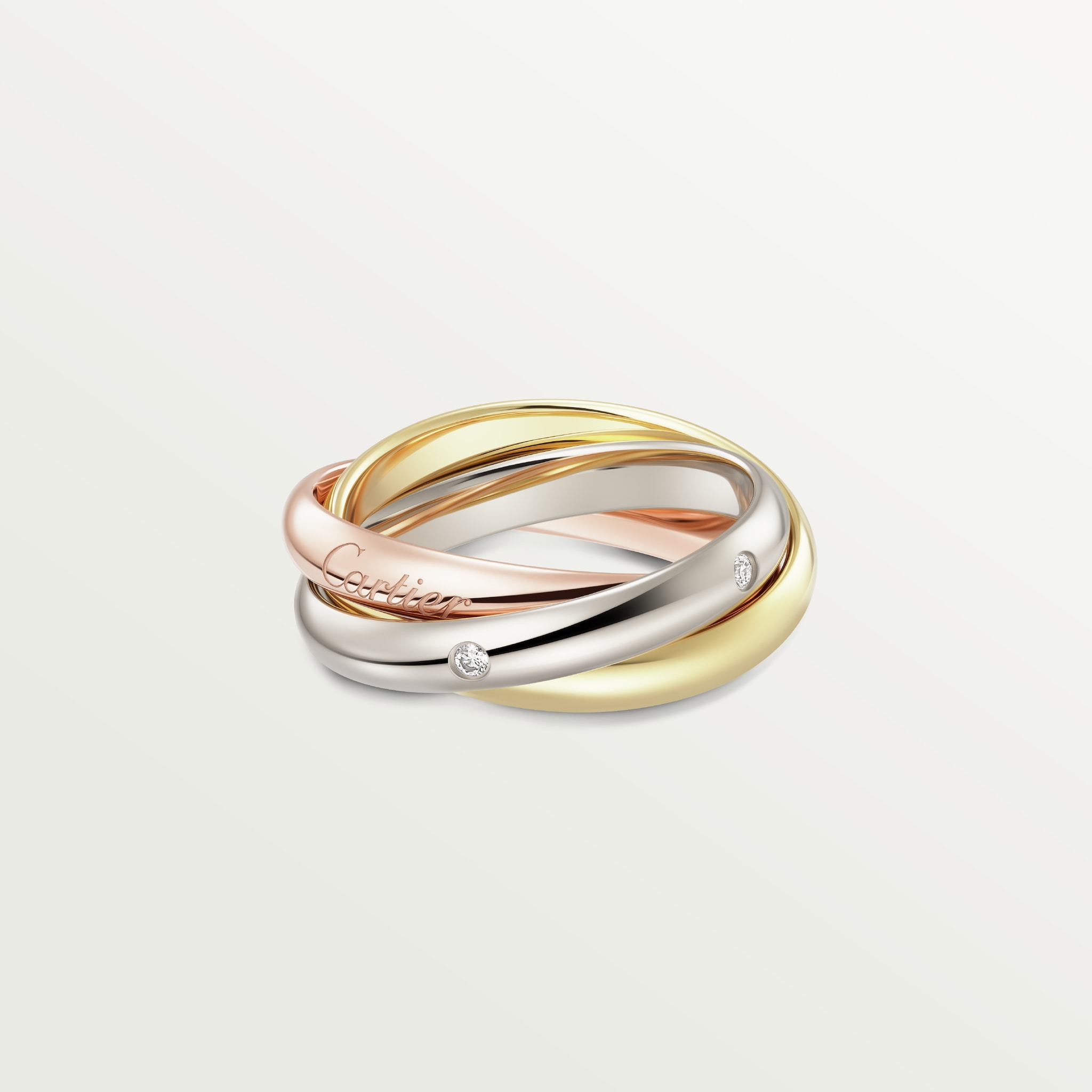 White gold trinity ring online