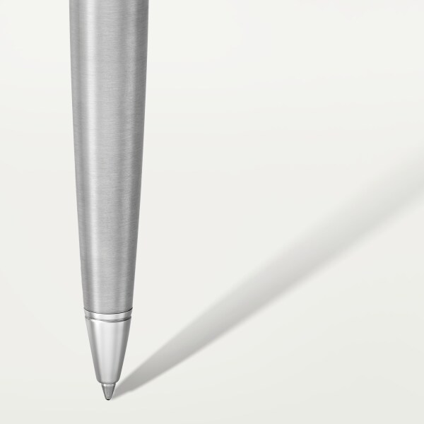 Santos-Dumont de Cartier pen Metal and grey grained leather, palladium finish
