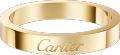 C de Cartier wedding ring, 3 mm width Yellow gold.