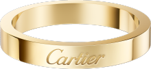 C de Cartier wedding ring, 3 mm width Yellow gold.