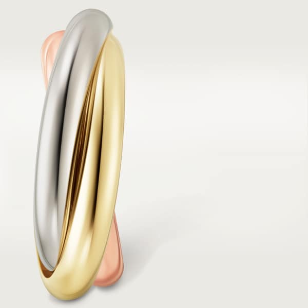 Trinity earrings White gold, yellow gold, rose gold