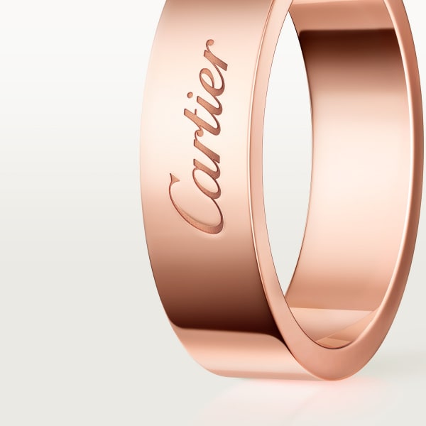 C de Cartier wedding ring, 5 mm width Rose gold