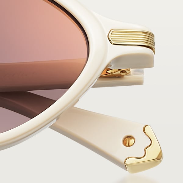Première de Cartier Sunglasses White acetate, purple lenses