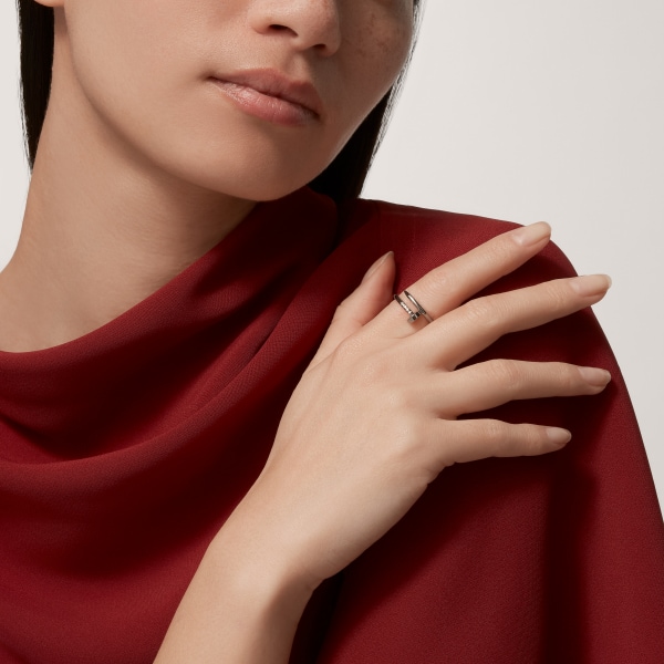 Juste un Clou ring, small model White gold