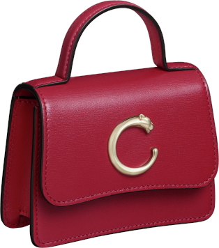CRL3002222 Micro chain bag Panth re de Cartier Cherry red