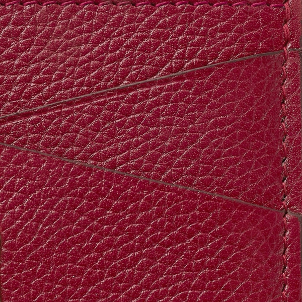 Panthère de Cartier Small Leather Goods, Card holder Burgundy calfskin, golden finish