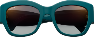 Signature C de Cartier Sunglasses Petrol acetate, grey lenses