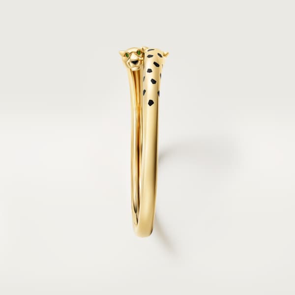 Panthère de Cartier bracelet Yellow gold, tsavorite garnets, lacquer