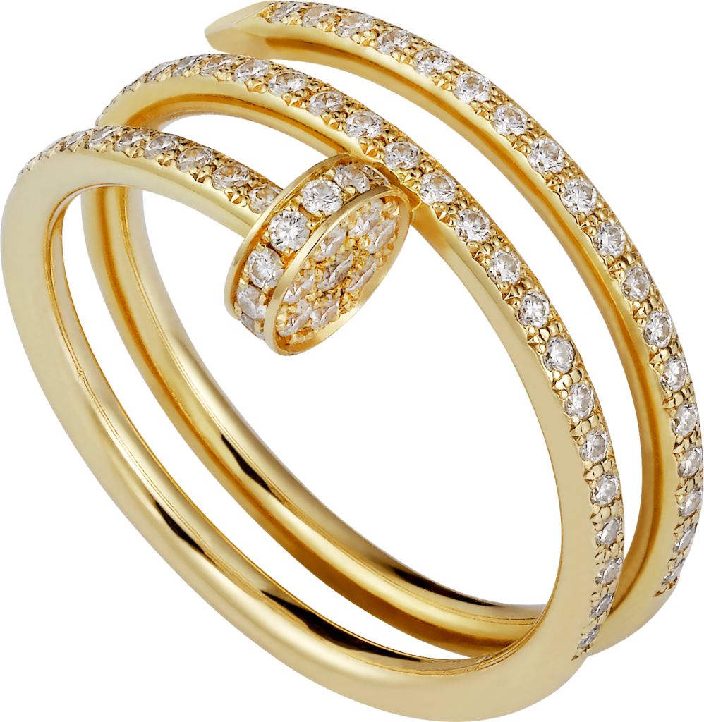 Juste un Clou ringYellow gold, diamonds