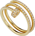 Juste un Clou ring Yellow gold, diamonds