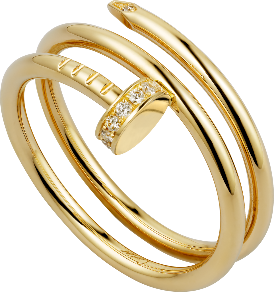 Juste un Clou ringYellow gold, diamonds