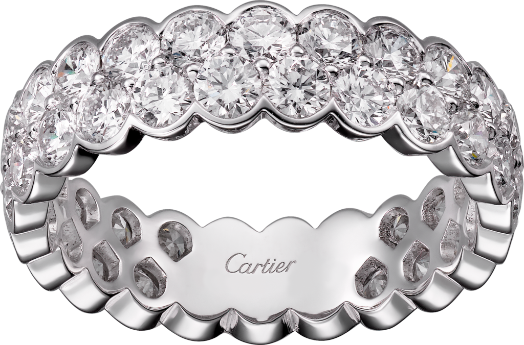 cartier white gold wedding bands