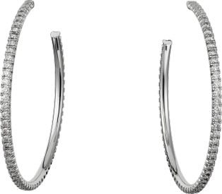 cartier earrings silver