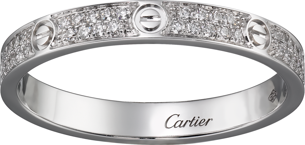 cartier white gold love ring