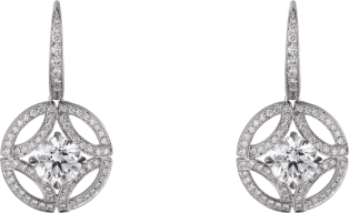 Galanterie de Cartier耳环 白金，钻石