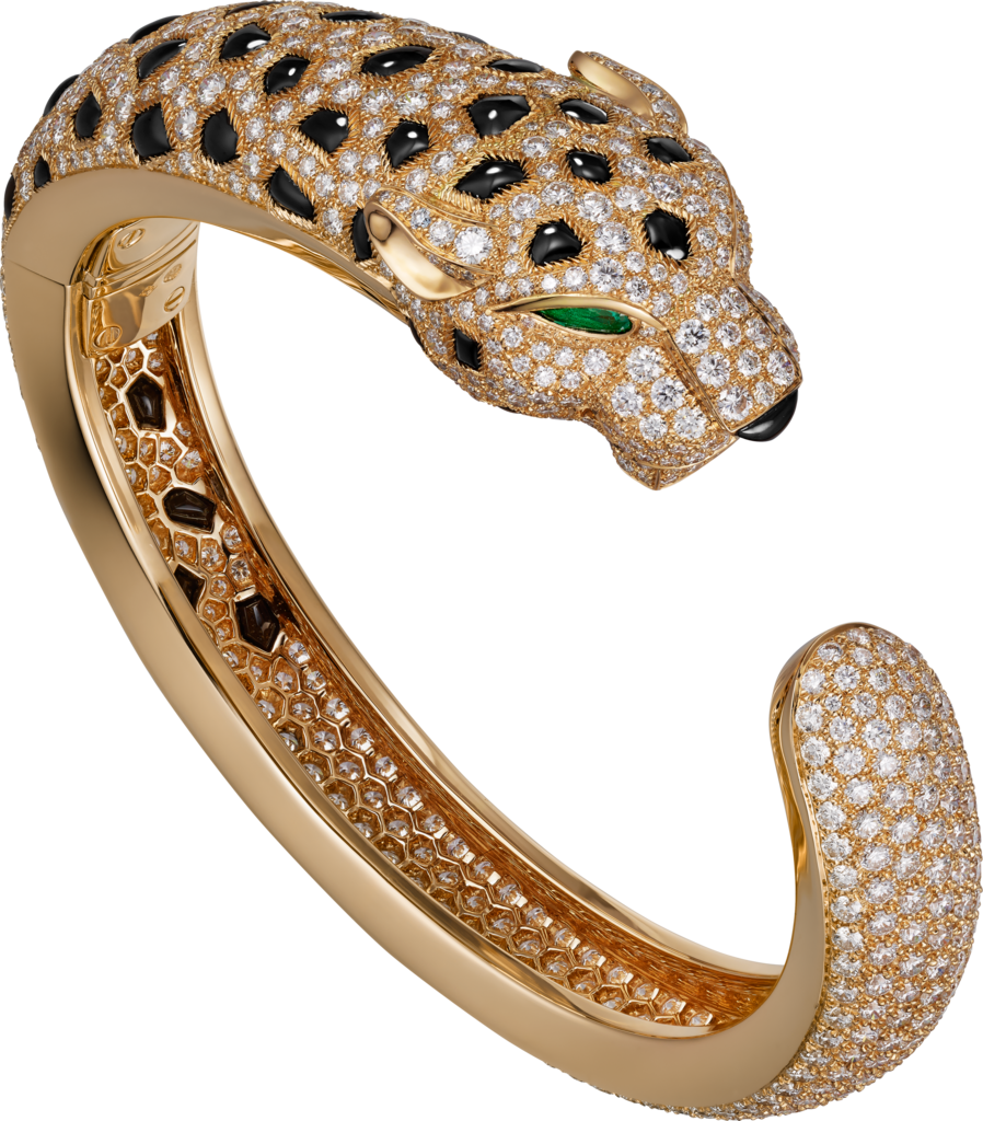 Сколько стоит ювелирное украшение. Браслет Panthere de Cartier. Cartier Panthere Bracelet. Cartier браслет пантера. Panthere Cartier украшения.