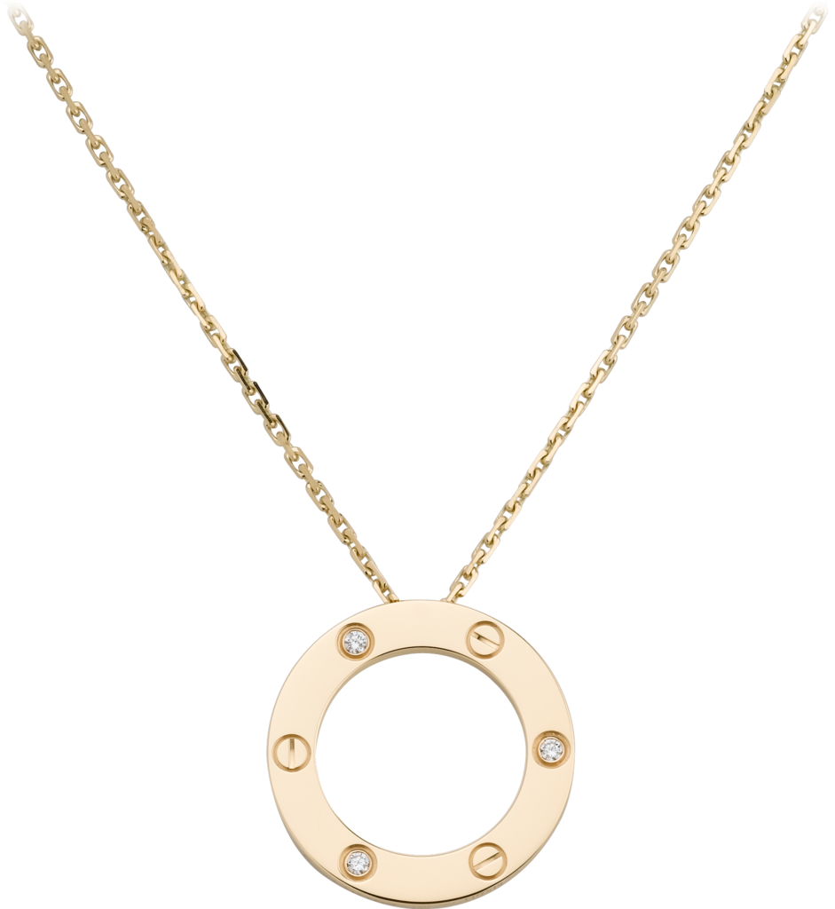 cartier love necklace 3 diamonds