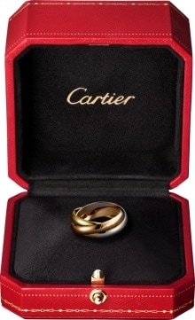trinity de cartier ring rose gold
