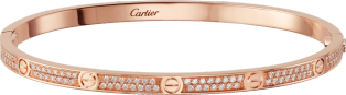 <span class='lovefont'>A </span> bracelet, small model, paved Rose gold, diamonds