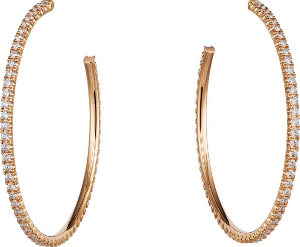 Etincelle de Cartier earringsRose gold, diamonds