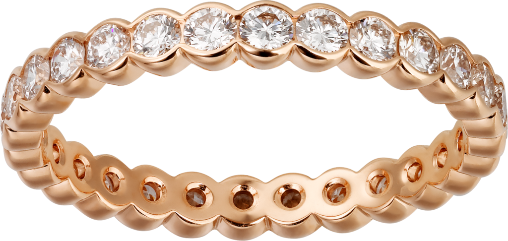 Broderie de Cartier wedding bandRose gold, diamonds