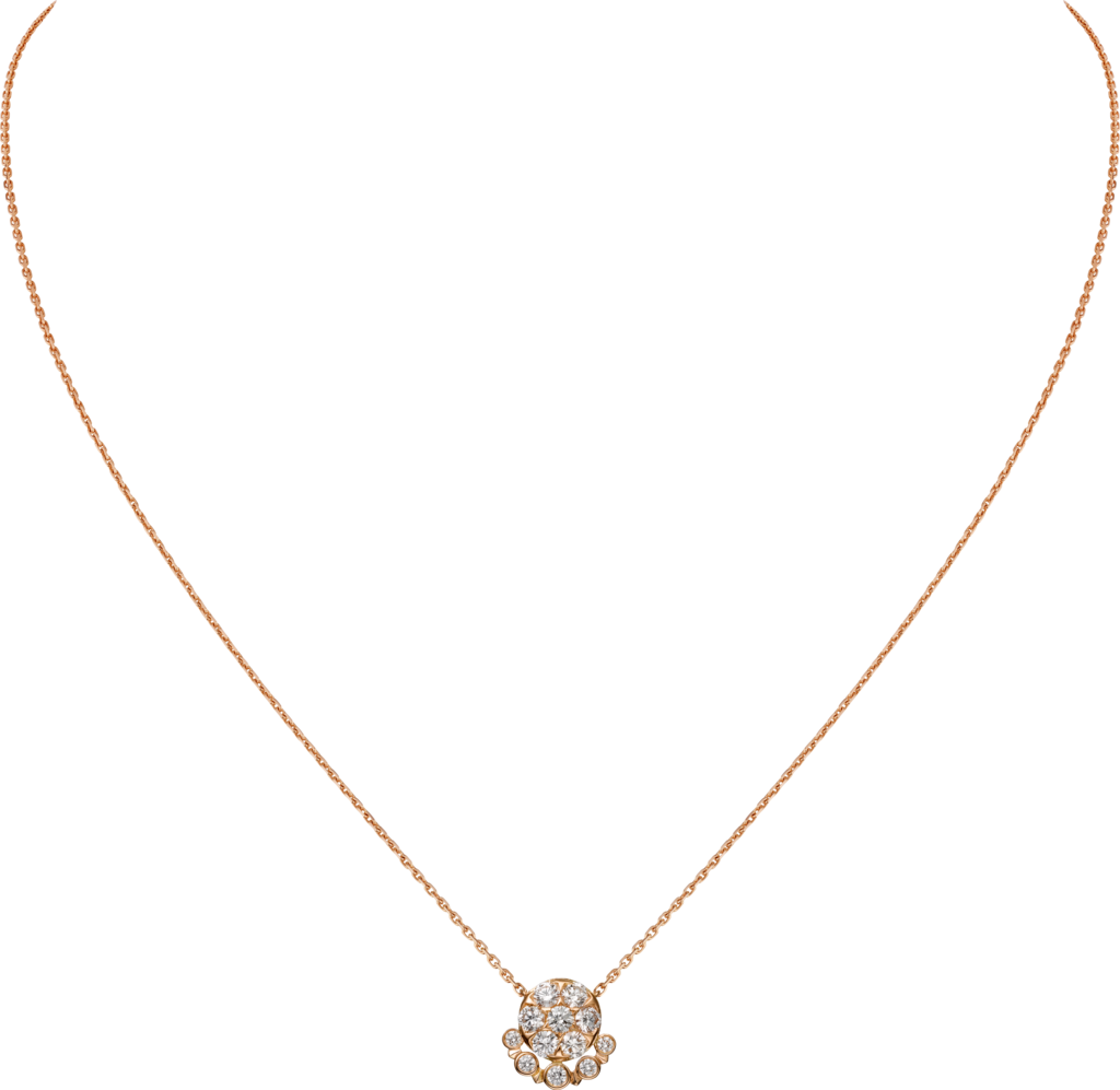 Etincelle de Cartier necklaceRose gold, diamonds