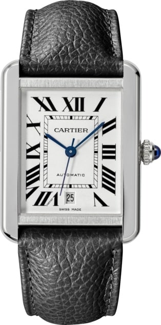 Crwsta0029 Tank Solo Watch Xl Model Steel Leather Cartier