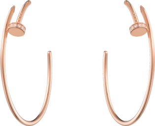 Juste un Clou earrings Rose gold, diamonds