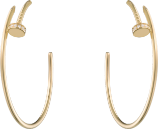 Juste un Clou earrings Yellow gold, diamonds