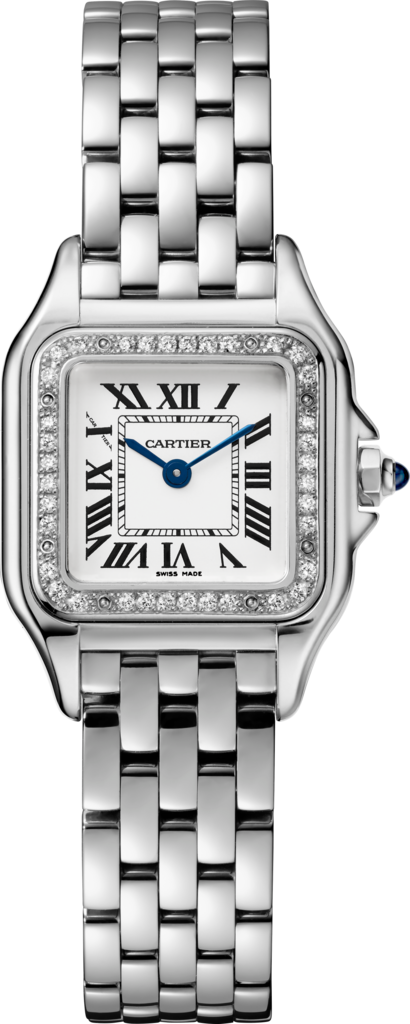 Panthère de Cartier腕表小号表款，石英机芯，精钢，钻石