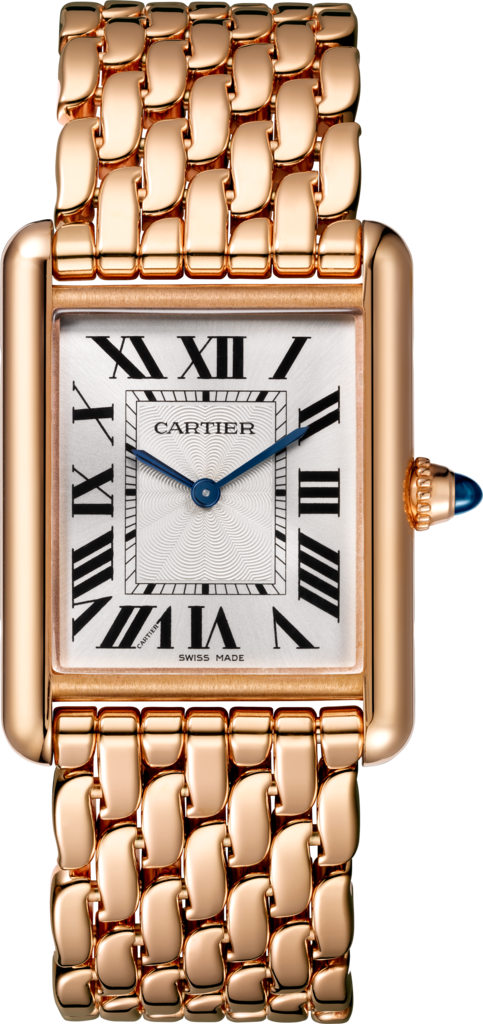 Tank Louis Cartier watchLarge model, hand-wound mechanical movement, rose gold