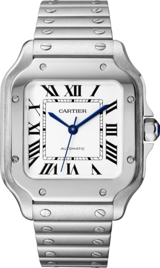 cartier watch silver