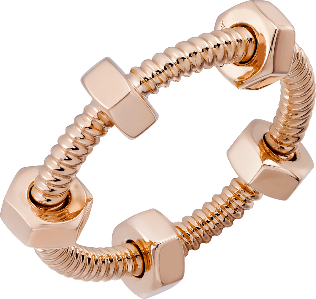 cartier ring gold screw