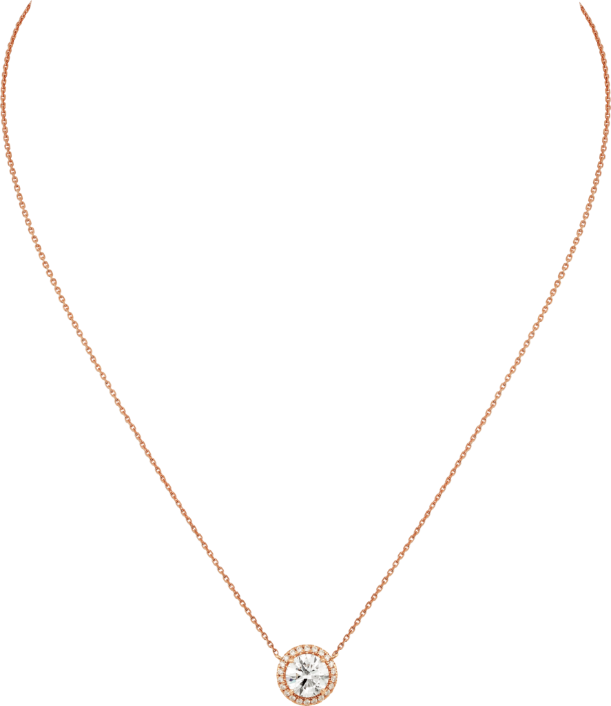 Cartier Destinée项链玫瑰金，钻石