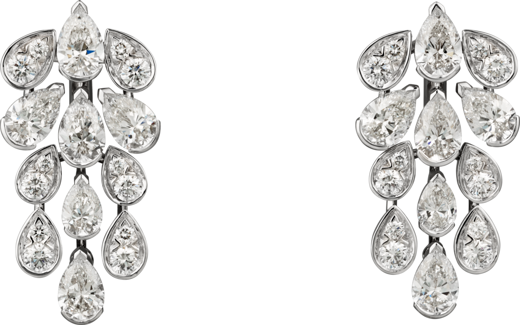 Pluie de Cartier earringsWhite gold, diamonds