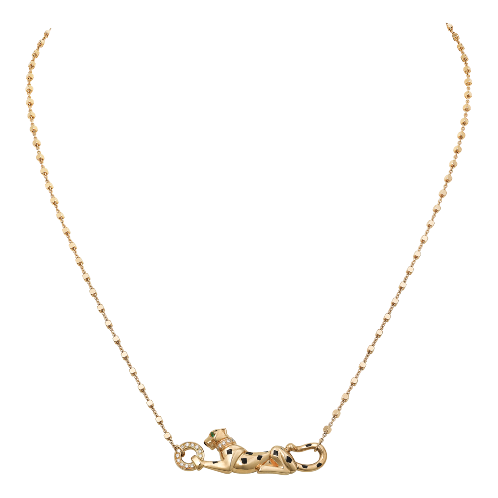 Panthère de Cartier necklaceYellow gold, tsavorite garnets, diamonds