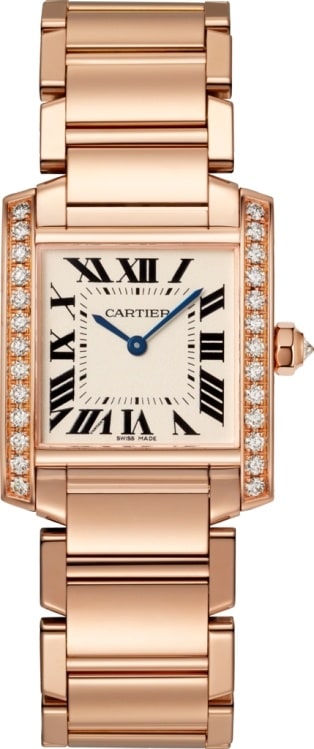 cartier tank francaise women's watch diamonds
