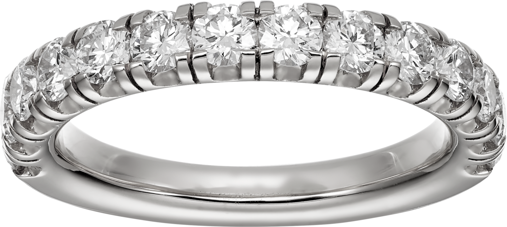Étincelle de Cartier结婚对戒铂金，钻石