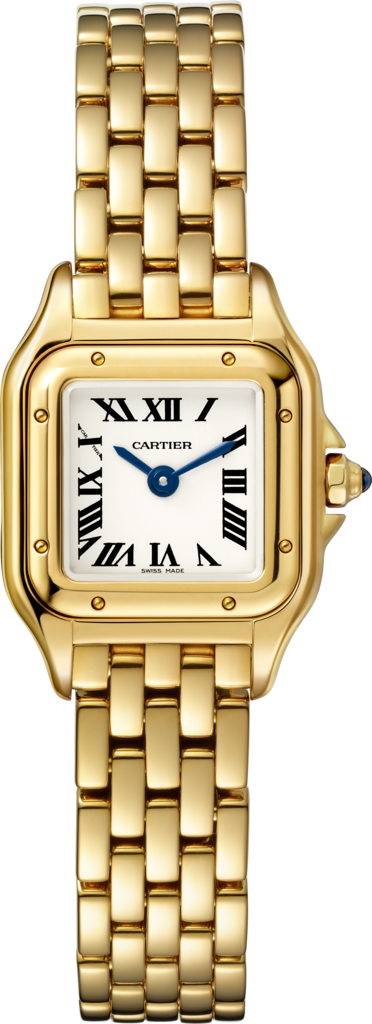 Panthère de Cartier腕表迷你表款，石英机芯，18K黄金