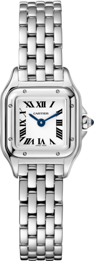 Panthère de Cartier watch Mini model, quartz movement, steel